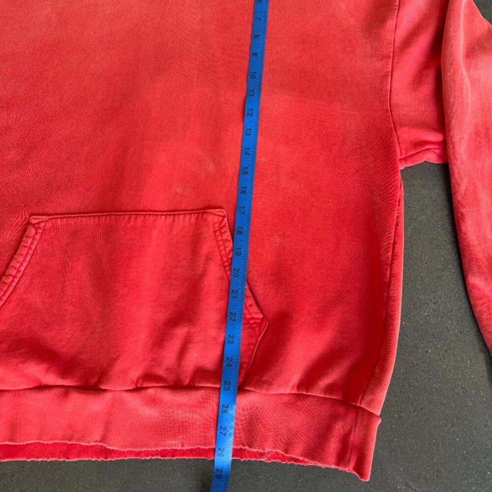 RE/DONE Mens Washed Red hoodie XL - Picture 4 of 7